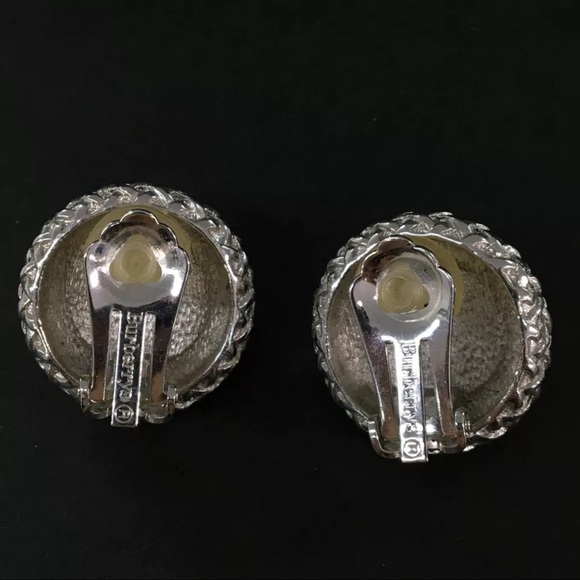 Burberrys Blue Silver Tone Earrings - Picture 6 of 11